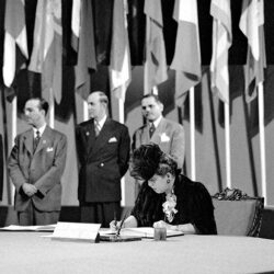 The San Francisco Conference, 25 April - 26 June 1945; Dominican Republic Signs the United Nations Charter