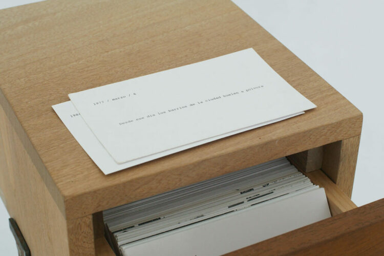 Habitar la palabra; archivos contra el olvido I