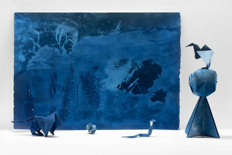 René Torres Escoto. Cianotipias del Congo, de la serie Sobre la fotografía René Torres Escoto. Cianotipias del Congo, de la serie Sobre la fotografía